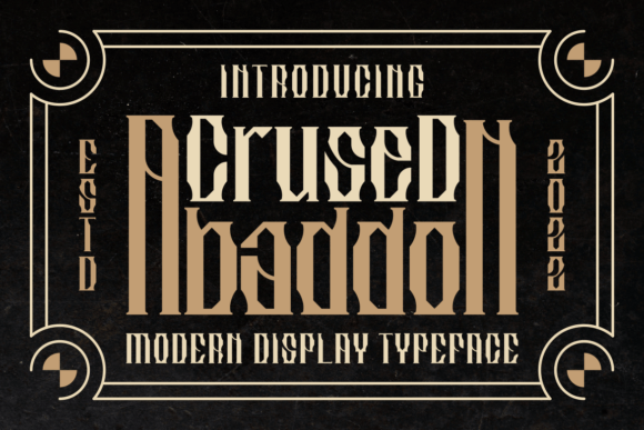 A Practical Review of the Crused Abaddon Display Font