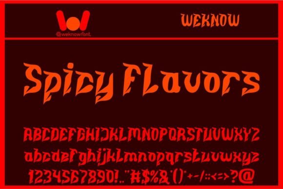 A Review of Spicy Flavors: The Display Font That Makes Your Brand Stand Out
