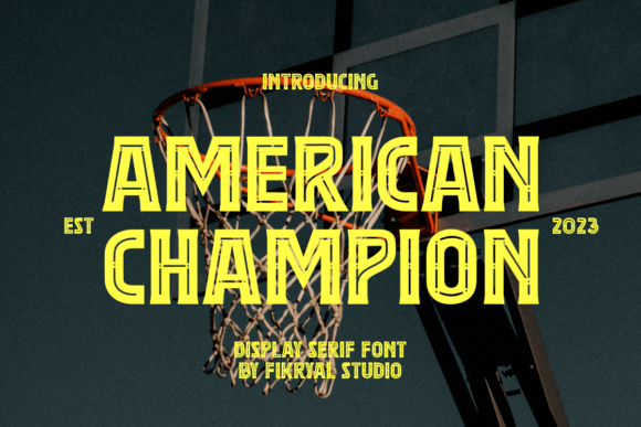 American Champion: A Bold Display Typeface for Designers