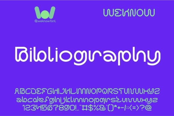 Bibliography: A Fancy Display Font for Refined Branding