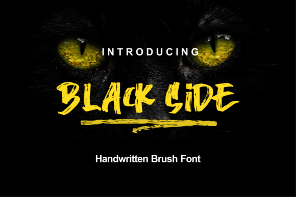 Black Side Font: A Handmade Brush Display Typeface