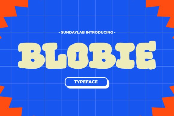 Blobie Typeface: A Playful Display Font for Crafters