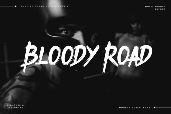 Bloody Road: A Bold Display Font for Memorable Branding