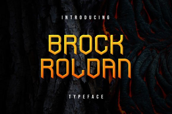 Brock Roldan: A Sharp Display Font for Strong Web Headlines