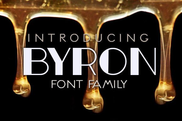Byron: A Retro Display Font for Editorial Design