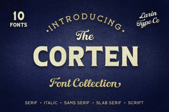 Corten: A Retro Display Typeface for Editorial Design