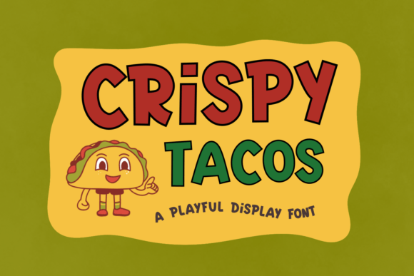 Crispy Tacos: A Playful Display Font for Web Design