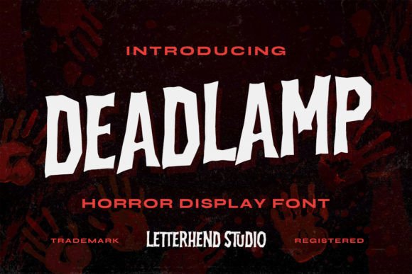 Deadlamp: A Haunting Horror Display Typeface