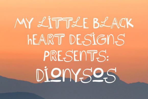 Dionysos: A Playful Display Typeface for Joyful Campaigns