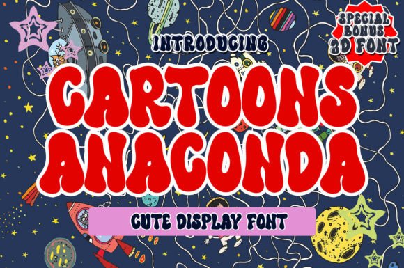 Finding Voice with Cartoons Anaconda Font