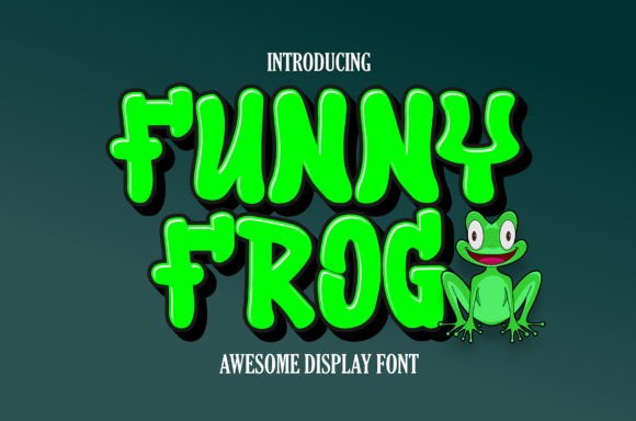 Funny Frog Font: A Playful Display Typeface for Business Branding