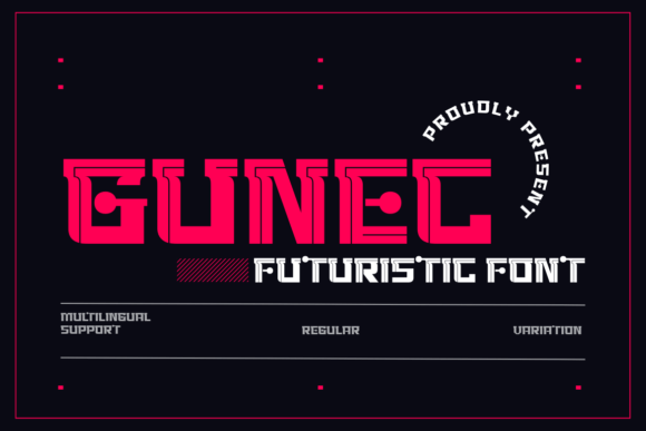 Gunec Font: A Futuristic Typeface for Modern Digital Design