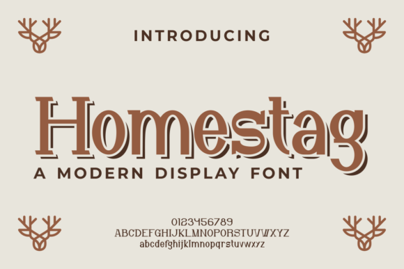 Homestag: A Display Font for Modern Digital Branding