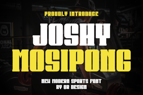 Joshy Mosipong: A Bold Display Font for Makers