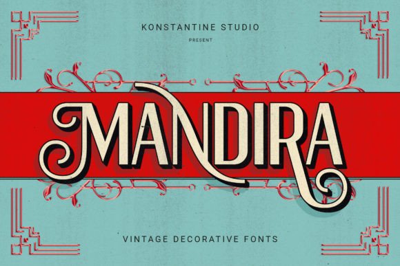 Mandira: A Vintage Display Font for Editorial Design