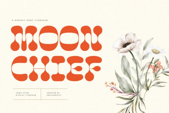 Moon Chief: The Groovy Retro Display Font for Crafters