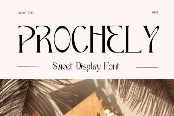 Prochely: A Sweet Display Font for Modern Editorial Design