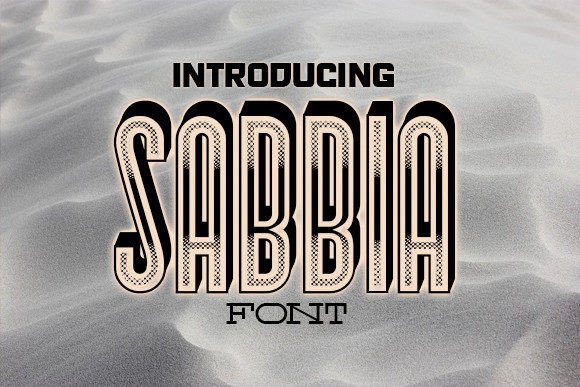 Sabbia: A Display Typeface with Cheeky Charm