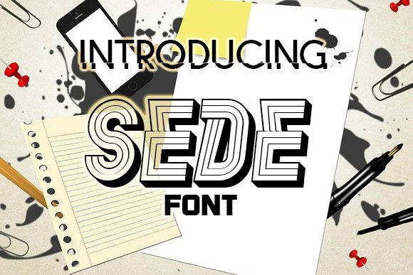 Sede: A Bold 3D Display Font for Striking Brand Projects