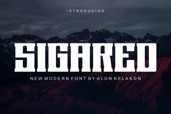 Sigared: A Bold Serif Font for Campaign Designers