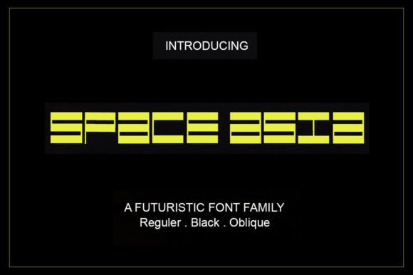 Space Asia: A Futuristic Display Font for Bold Branding Projects
