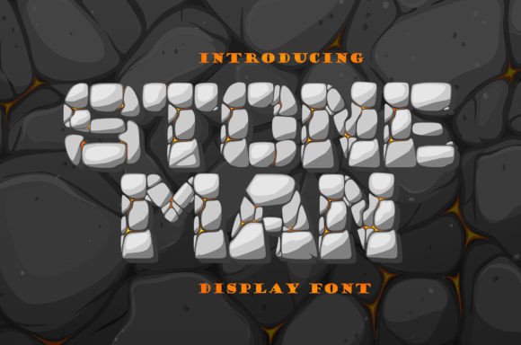 Stone Man: A Decorative Rock Font for Bold Branding