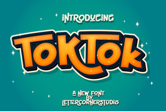 Toktok: A Modern Comic Font for Crafters and Product Design