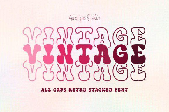 Vintage Stacked Font: A Bold Display Typeface for Consistent Branding