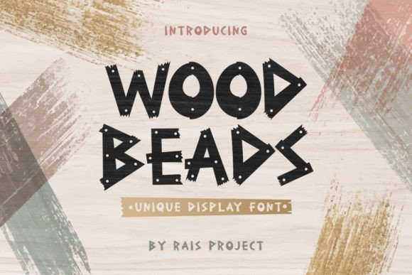 Wood Beads: A Playful Display Font for Campaign Creatives